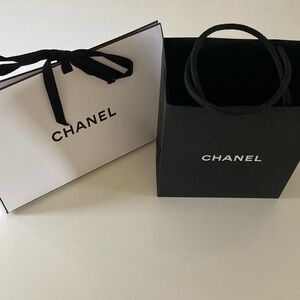 Chanel Black and White Gift Bags